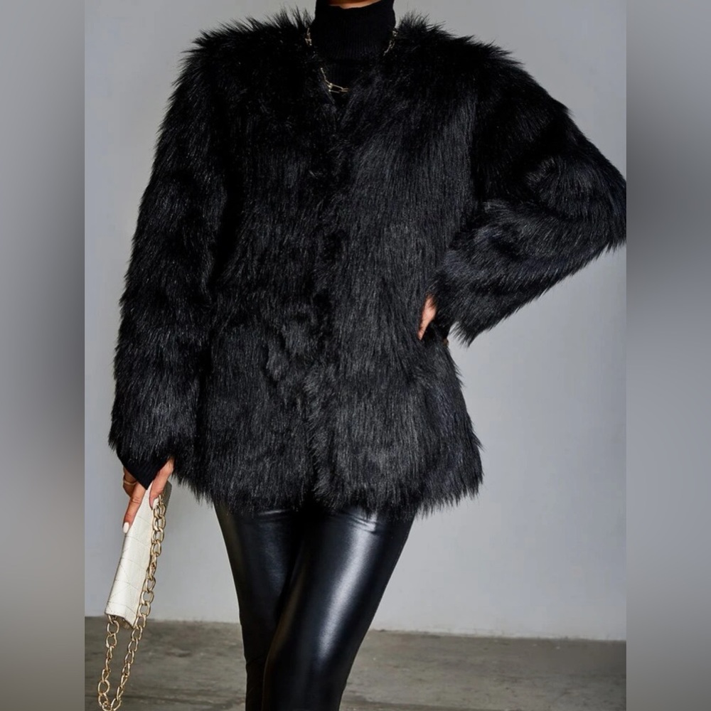 Fur elegant jacket